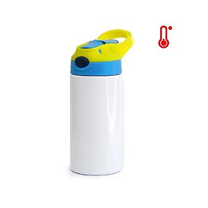 GARRAFA TERMICA 350ML BABY KIDS AMARELO/AZUL DT