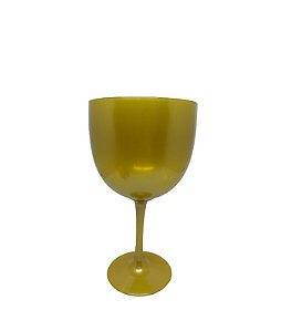 TAÇA GIN ACRILICO PREMIUM 110GR 550ML DOURADO MP