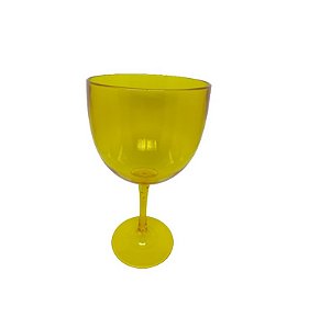 TAÇA GIN ACRILICO PREMIUM 110GR 550ML AMARELO MP