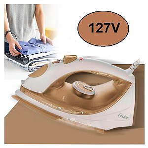 FERRO DE PASSAR 5907 127V BRANCO/DOURADO OSTER