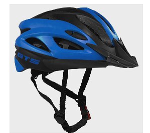 CAPACETE BIKE GTS RACING PRETO/AZULTAM M