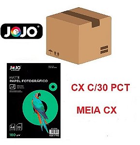 PAPEL MATTE FOSCO 180G A4 600FLS JOJO CX30