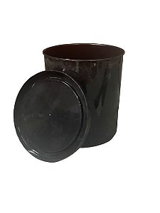 BALDINHO C/TAMPA PLASTICO 1L PRETO TP