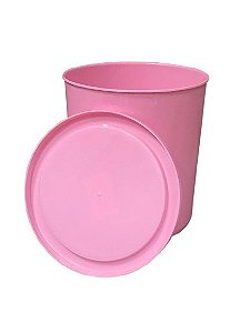 BALDINHO C/TAMPA PLASTICO 1L ROSA BB TP