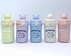 GARRAFA TERMICA DE AÇO INOX URSINHO 400ML P1830