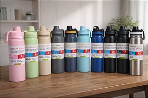 GARRAFA TERMICA 800ML AÇO INOXIDÁVEL VACUUM BOTTLE