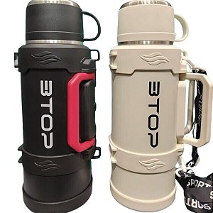 GARRAFA TERMICA DE INOX ESPORTIVA 2000ML COM ALÇA E TIRACOLO P1786