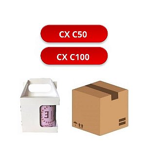 CAIXINHA BRANCA P/CANECA 325ML C/VISOR E ALÇA