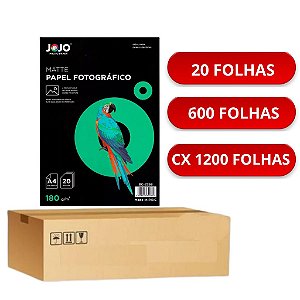 PAPEL MATTE FOSCO 180G A4 JET SPRAY JOJO