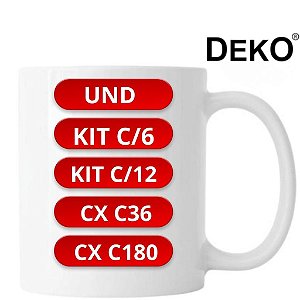 CANECA BRANCA PREMIUM AAA 325ML DEKO