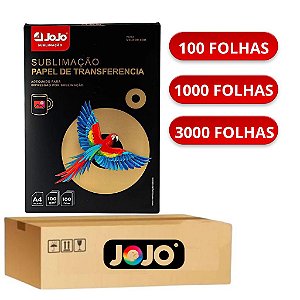 PAPEL SUBLIMÁTICO ROSA 100GR A4 100FLS PCT JOJO