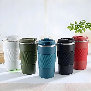 COPO TÉRMICO CAFÉ VIAGEM 510 ML C/ISOLAMENTO A VÁCUO AÇO INOXIDÁVEL P1469