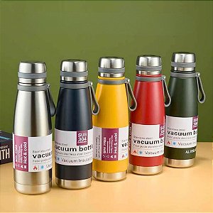 GARRAFA TÉRMICA INOX AGUA CONSERVA BEBIDA QUENTE FRIA 1000ML P1530