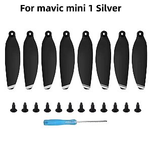 Jogo de Hélices Mavic Mini Sunnylife Listras Cinza