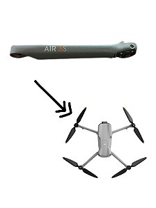 Dji Air 3s Braço Dianteiro Esquerdo Sem Motor