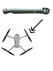 Dji Air 3 - Air 3s Braço Dianteiro Direito Sem Motor