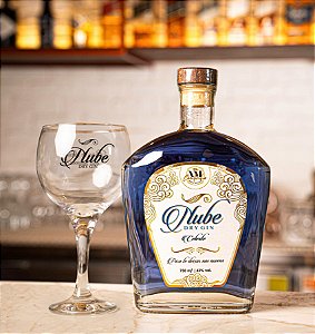 Gin Nube Celeste (retrô) + Taça de vidro personalizada