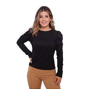 Blusa Feminina Canelada Princesa Blogueira