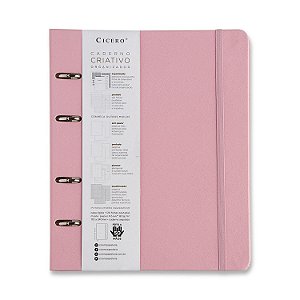 Caderno Clássico Rosa Argolado Organizador 17x24 Cicero