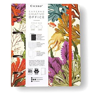 Caderno Argolado Office Duo Pautado&Pontado A5 Oceano Cicero