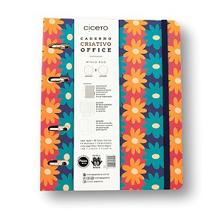 Caderno Argolado Pautado & Pontado A5 Brisa Floral - Cicero