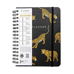 Planner Wire-O Permanente Semanal Notas A5 Onças - Cicero