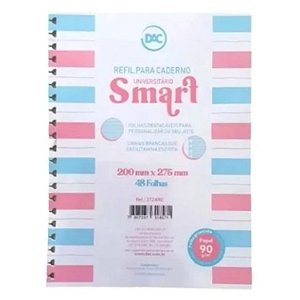 Refil Caderno Smart Universitário Smart 48 Folhas - DAC