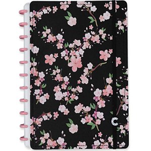 Caderno Inteligente Classical Rose Black - Grande 80 folhas