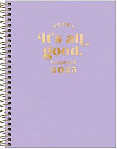 Planner Espiral 17,7 x 24 Happy Lilás 2023 Tilibra