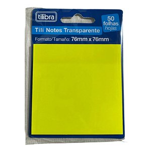 Bloco Adesivo Tili Notes Amarelo 76x76 mm 50 Fls - Tilibra