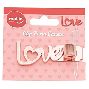 Clip Porta Caneta Love - Molin