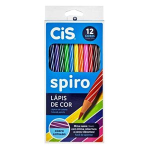 Lápis de Cor Spiro com 12 Cores - CiS