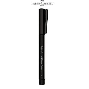 Caneta SuperSoft 1.0mm Preta Faber-Castell Vendida a unidade