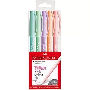 Caneta Esferográfica Trilux Style Colors 1.0mm Faber-Castell