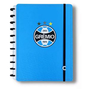 Caderno Inteligente Grande 80 Folhas - Grêmio Imortal Azul