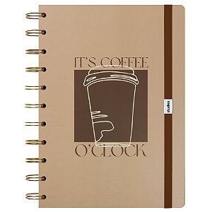 Caderno Universitário Coffee 20x28 110 Fls Pautado - Studies