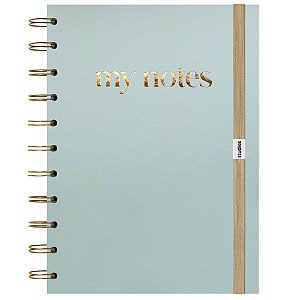 Caderno Universitário Notes Verde 20x28 110F Pautado Studies