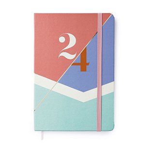 Agenda Planner 14x21 Semanal Datado 160 Fls - Pastel Block