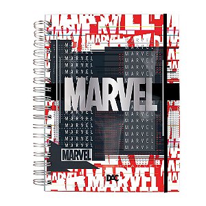 Caderno Smart Colegial 80 Folhas Reposicionáveis Marvel DAC