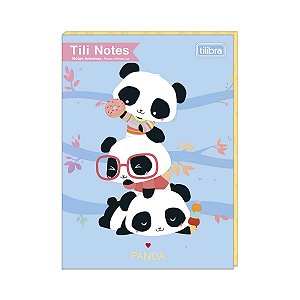 Kit com 8 Blocos Adesivos Tili Notes Tilibra - Panda