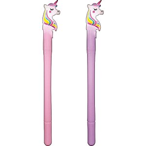 Caneta Gel 0.5mm Acende com Led Tilibra - Unicórnio