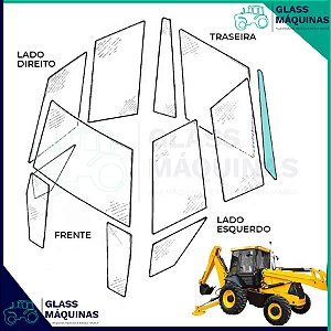 VIDRO CANTO TRASEIRO ESQUERDO JCB 3C 82780376