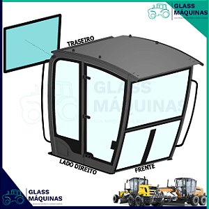 VIDRO VIGIA TRASEIRO NEW HOLLAND RG170B E CASE 845B Mod. Novo 84305468