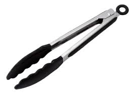 PEGADOR INOX 35CM PONTA DE SILICONE GP584
