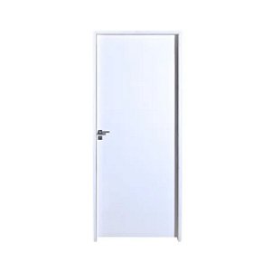 Kit Porta Completa Lisa Primer 72cm + Fechadura Modena Banheiro + Batente Ecológico Primer