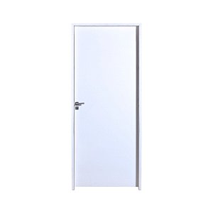 Kit Porta Completa Lisa Primer 72cm + Fechadura Externa Modena + Batente Ecológico Primer.