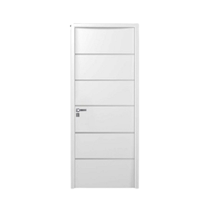 Kit Porta Completa Elegance Primer 72cm + Fechadura Externa Modena + Batente Ecológico Primer