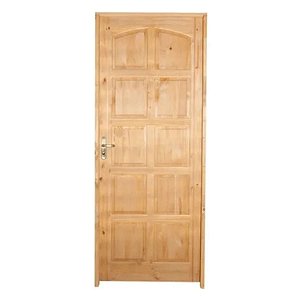 Kit Completo Porta Ruby Eco Maciça 82cm + Fechadura Externa Rafinata + Batente Ecológico Tingido Imbuia