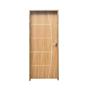 Kit Completo Porta Beli 4 Imbuia 92cm + Fechadura Externa Modena + Batente Ecológico Tingido Imbuia