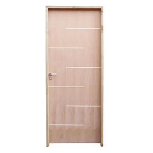 Kit Completo Porta Florença Imbuia 62cm + Fechadura Externa Modena + Batente Ecológico Tingido Imbuia